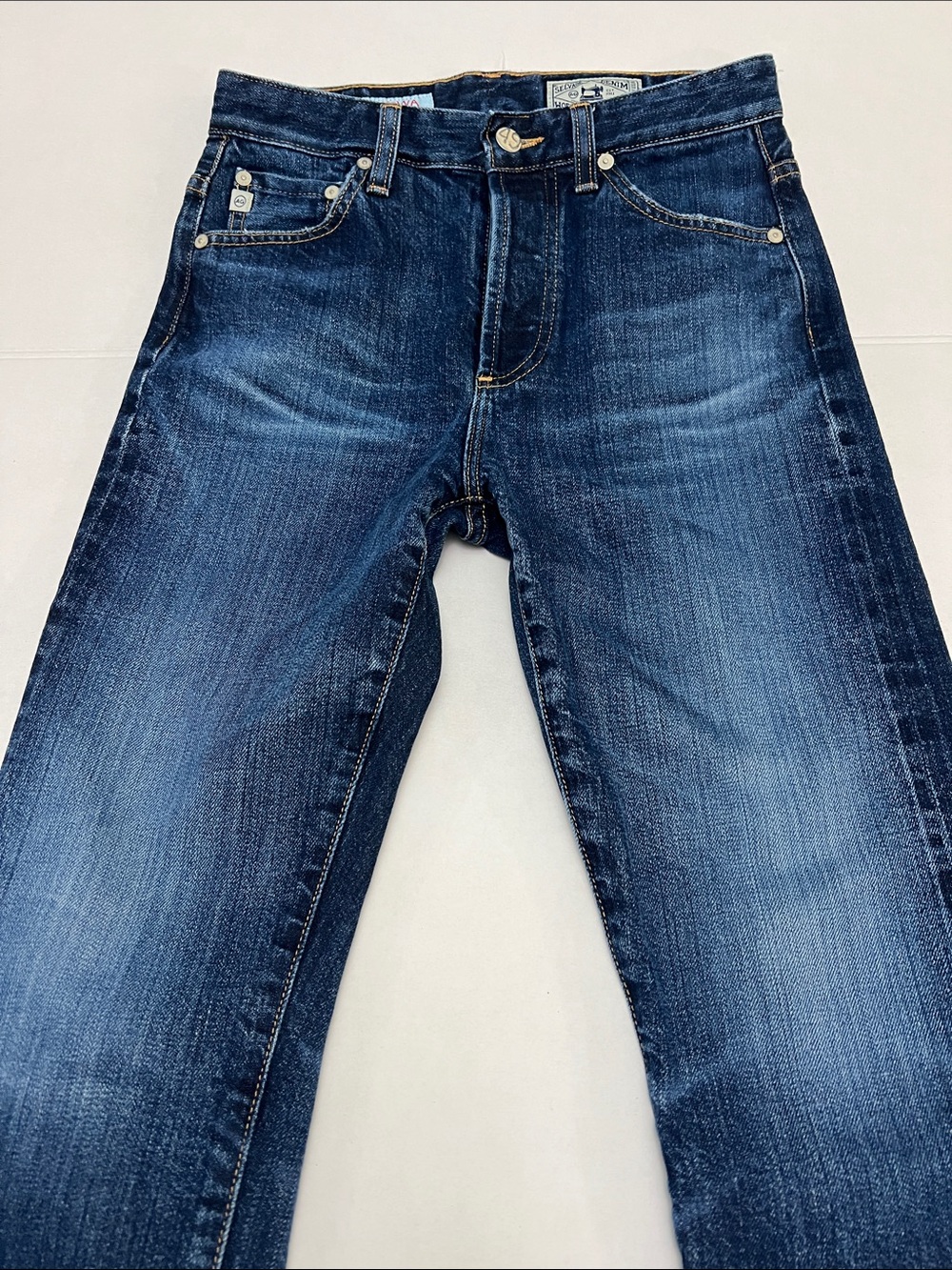 AG Alexxis Slim High Rise Selvage Jeans Women's 25R - SHOWA Japan Denim Limited - Picture 2 of 16